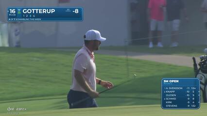 Chris Gotterup | Round 2 | 16th hole | Shot 3 | 2025 3M Open