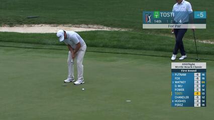 Alejandro Tosti | Round 1 | 14th hole | Shot 4 | 2025 ONEflight Myrtle