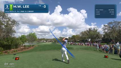 Min Woo Lee | Round 3 | 3rd hole | Shot 1 | 2026 Arnold Palmer