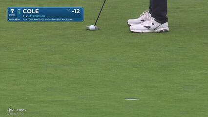 Eric Cole | Round 3 | 7th hole | Shot 4 | 2025 AT&T Pebble Beach