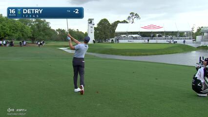 Thomas Detry | Round 1 | 16th hole | Shot 3 | 2025 Houston Open