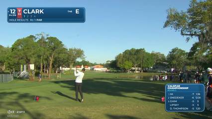 Wyndham Clark | Round 2 | 12th hole | Shot 1 | 2026 Valspar