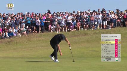 Chris Gotterup | Round 4 | 10th hole | Shot 4 | 2025 Genesis Scottish Open