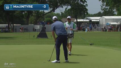 Robert MacIntyre | Round 3 | 10th hole | Shot 4 | 2025 Charles Schwab