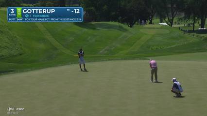 Chris Gotterup | Round 4 | 3rd hole | Shot 2 | 2026 John Deere