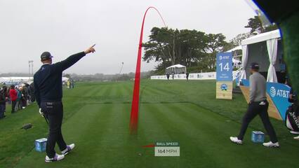 Sepp Straka | Round 3 | 14th hole | Shot 1 | 2025 AT&T Pebble Beach