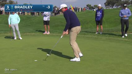 Keegan Bradley | Round 4 | 3rd hole | Shot 4 | 2025 Farmers