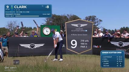 Wyndham Clark | Round 3 | 9th hole | Shot 1 | 2025 Genesis Scottish Open