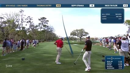 Thomas Detry | Round 2 | 9th hole | Shot 1 | 2025 THE PLAYERS