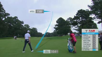 Ben Griffin | Round 2 | 1st hole | Shot 2 | 2025 TOUR Championship