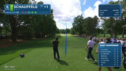 Xander Schauffele | Round 1 | 6th hole | Shot 1 | 2026 Truist Championship