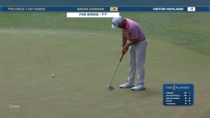 Brian Harman | Round 3 | 7th hole | Shot 3 | 2026 THE PLAYERS