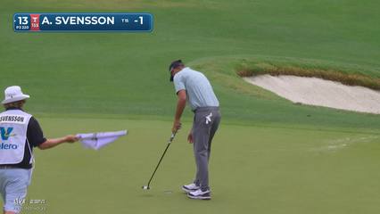 Adam Svensson | Round 1 | 13th hole | Shot 3 | 2026 Valero