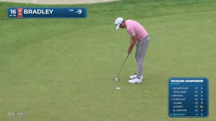 Keegan Bradley | Round 3 | 16th hole | Shot 4 | 2026 Travelers