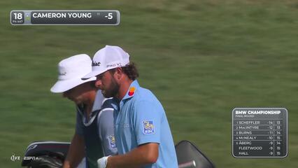 Cameron Young | Round 4 | 18th hole | Shot 2 | 2025 BMW Championship