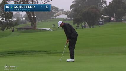 Scottie Scheffler | Round 1 | 10th hole | Shot 4 | 2025 Genesis