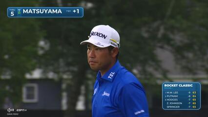 Hideki Matsuyama | Round 1 | 5th hole | Shot 2 | 2025 Rocket Classic