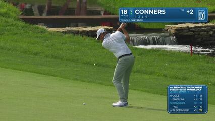 Corey Conners | Round 3 | 18th hole | Shot 2 | 2025 the Memorial