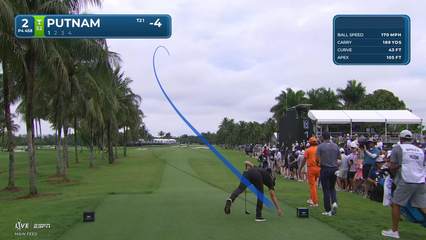 Andrew Putnam | Round 4 | 2nd hole | Shot 1 | 2026 Cadillac