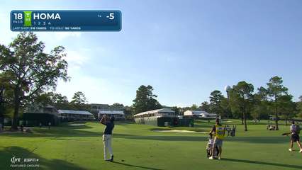 Max Homa | Round 1 | 18th hole | Shot 2 | 2025 Sanderson Farms