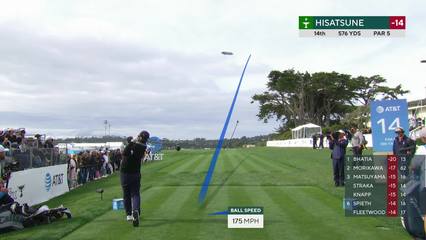 Ryo Hisatsune | Round 3 | 14th hole | Shot 1 | 2026 AT&T Pebble Beach