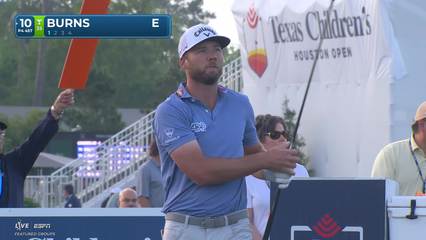 Sam Burns | Round 1 | 10th hole | Shot 1 | -1 