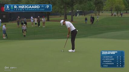 Rasmus Højgaard | Round 2 | 3rd hole | Shot 5 | 2025 Houston Open