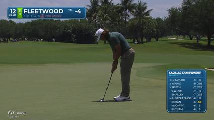 Tommy Fleetwood | Round 2 | 12th hole | Shot 6 | 2026 Cadillac