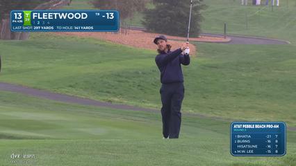 Tommy Fleetwood | Round 3 | 13th hole | Shot 2 | 2026 AT&T Pebble Beach