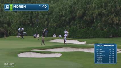 Alex Noren | Round 4 | 13th hole | Shot 3 | 2026 Cadillac