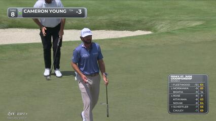 Cameron Young | Round 2 | 8th hole | Shot 3 | 2025 FedEx St. Jude