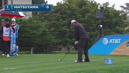 Hideki Matsuyama | Round 3 | 1st hole | Shot 1 | 2025 AT&T Pebble Beach