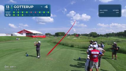 Chris Gotterup | Round 1 | 13th hole | Shot 1 | 2025 3M Open