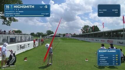 Joe Highsmith | Round 2 | 15th hole | Shot 1 | 2025 Rocket Classic