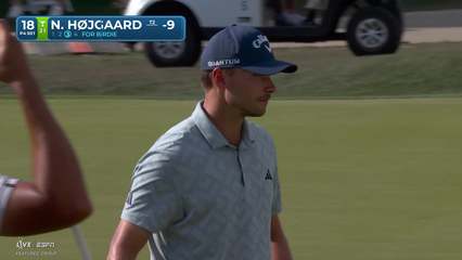Nicolai Højgaard | Round 2 | 18th hole | Shot 3 | 2026 Texas Children's