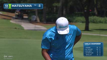Hideki Matsuyama | Round 3 | 13th hole | Shot 4 | 2026 Cadillac