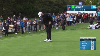 Shane Lowry | Round 4 | 1st hole | Shot 4 | 2025 AT&T Pebble Beach