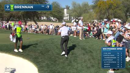 Michael Brennan | Round 4 | 7th hole | Shot 2 | 2026 WM Phoenix Open