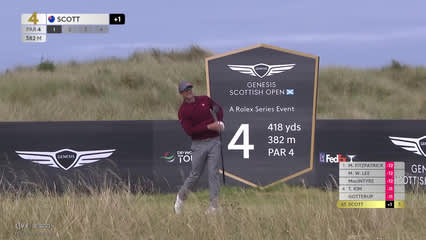 Adam Scott | Round 4 | 4th hole | Shot 1 | 2026 Genesis Scottish Open