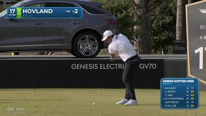 Viktor Hovland | Round 2 | 17th hole | Shot 1 | 2026 Genesis Scottish Open