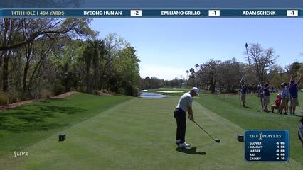 Emiliano Grillo | Round 1 | 14th hole | Shot 1 | 2025 THE PLAYERS