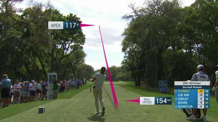 Justin Thomas | Round 2 | 13th hole | Shot 1 | 2025 RBC Heritage