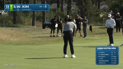 Si Woo Kim | Round 2 | 13th hole | Shot 3 | 2026 Genesis Scottish Open