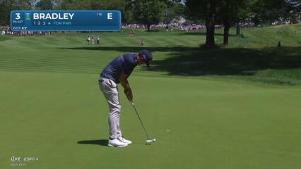 Keegan Bradley | Round 1 | 3rd hole | Shot 4 | 2025 Travelers