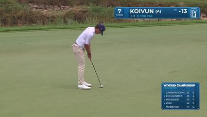Jackson Koivun | Round 4 | 7th hole | Shot 3 | 2025 Wyndham