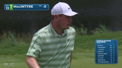 Robert MacIntyre | Round 3 | 13th hole | Shot 3 | 2026 Charles Schwab