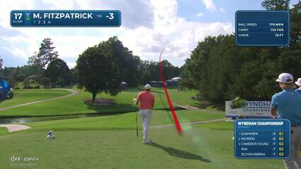 Matt Fitzpatrick | Round 1 | 17th hole | Shot 1 | 2025 Wyndham