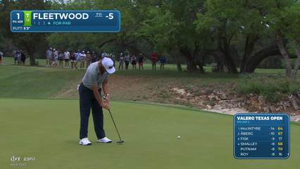 Tommy Fleetwood | Round 2 | 1st hole | Shot 4 | 2026 Valero