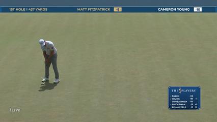 Matt Fitzpatrick | Round 4 | 1st hole | Shot 3 | 2026 THE PLAYERS