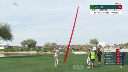 Thomas Detry | Round 4 | 11th hole | Shot 2 | 2025 WM Phoenix Open